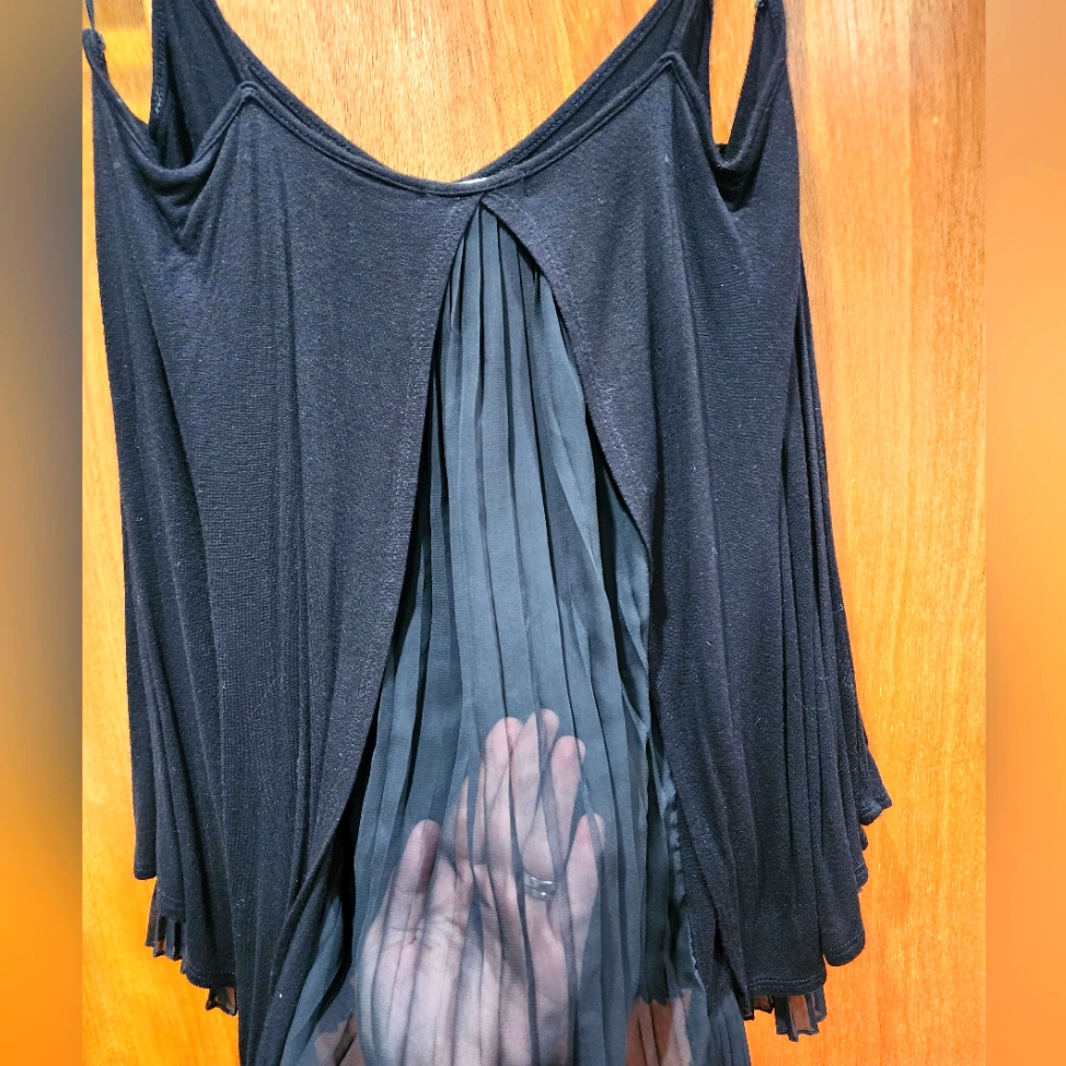 Solid Black Spaghetti Strap Top